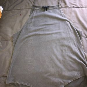 Plus Gray High Neck Bodysuit